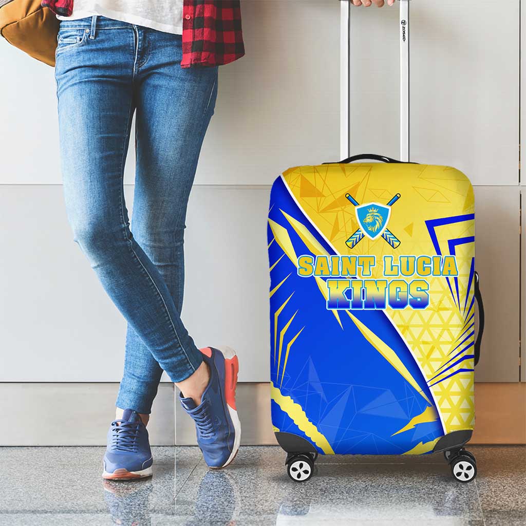 Saint Lucia Cricket Kings Luggage Cover Abstract Energy Style DT02