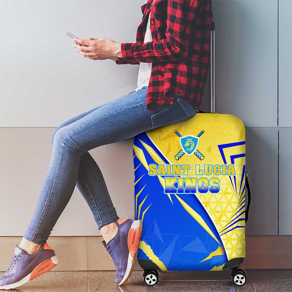 Saint Lucia Cricket Kings Luggage Cover Abstract Energy Style DT02