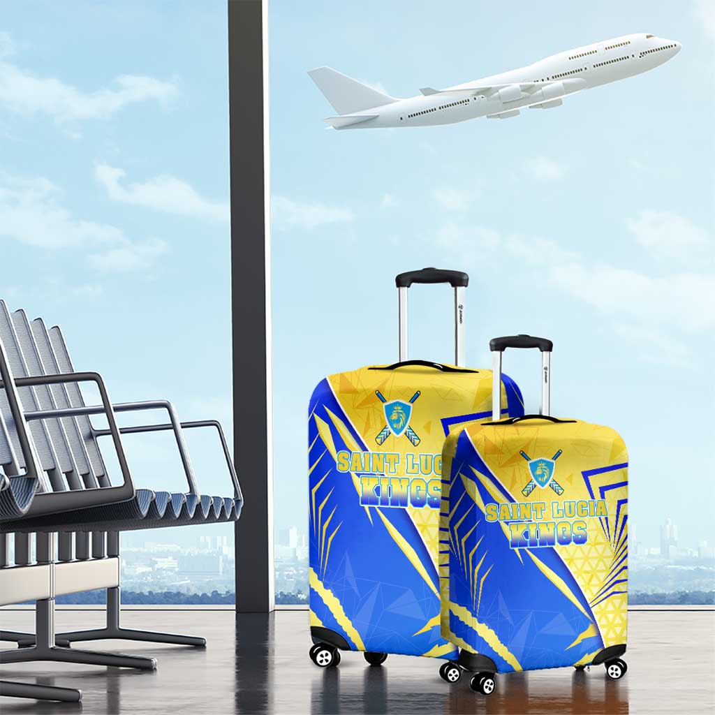 Saint Lucia Cricket Kings Luggage Cover Abstract Energy Style DT02