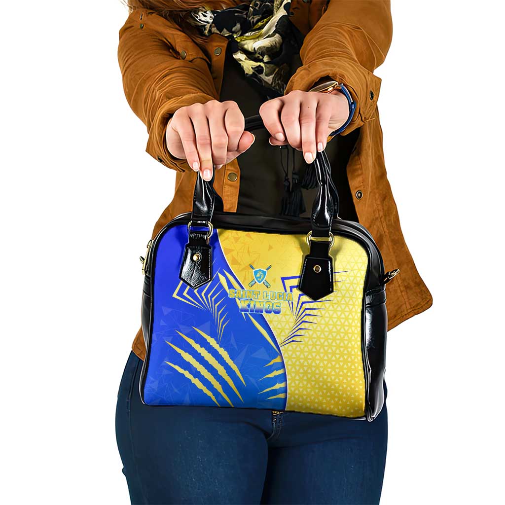 Saint Lucia Cricket Kings Shoulder Handbag Abstract Energy Style DT02