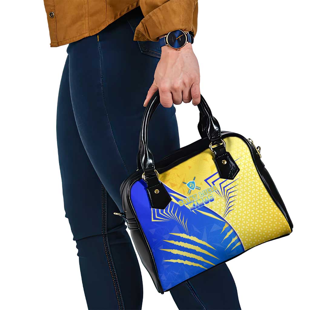 Saint Lucia Cricket Kings Shoulder Handbag Abstract Energy Style DT02