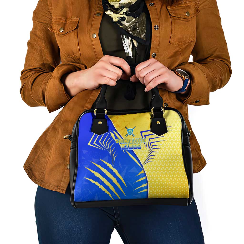 Saint Lucia Cricket Kings Shoulder Handbag Abstract Energy Style DT02