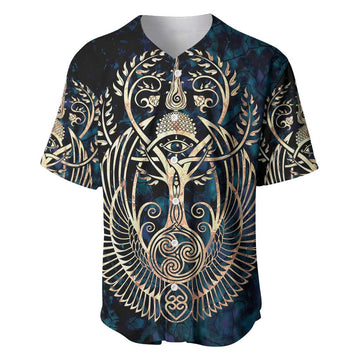 Adinkra Symbols Baseball Jersey Tree of Life DT02