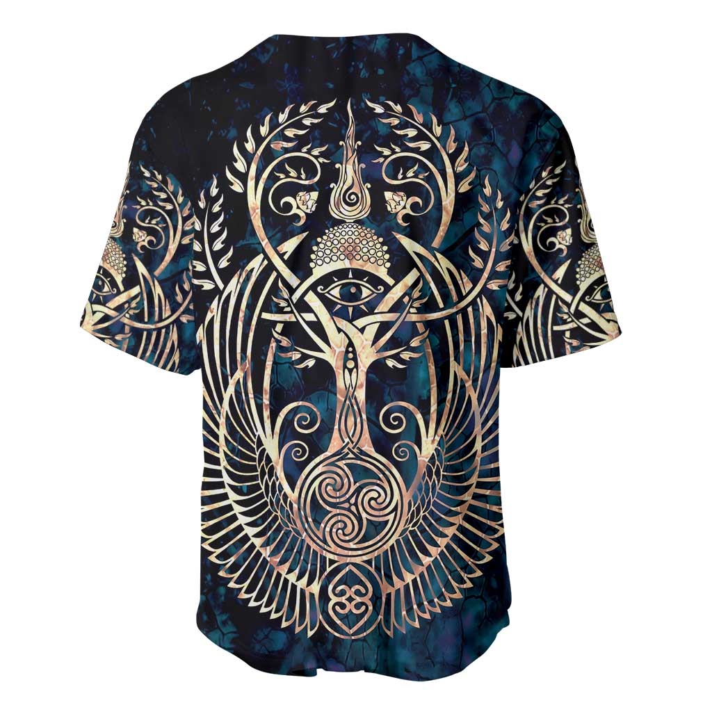 Adinkra Symbols Baseball Jersey Tree of Life DT02