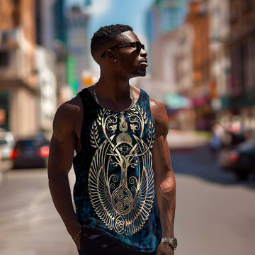 Adinkra Symbols Men Tank Top Tree of Life DT02