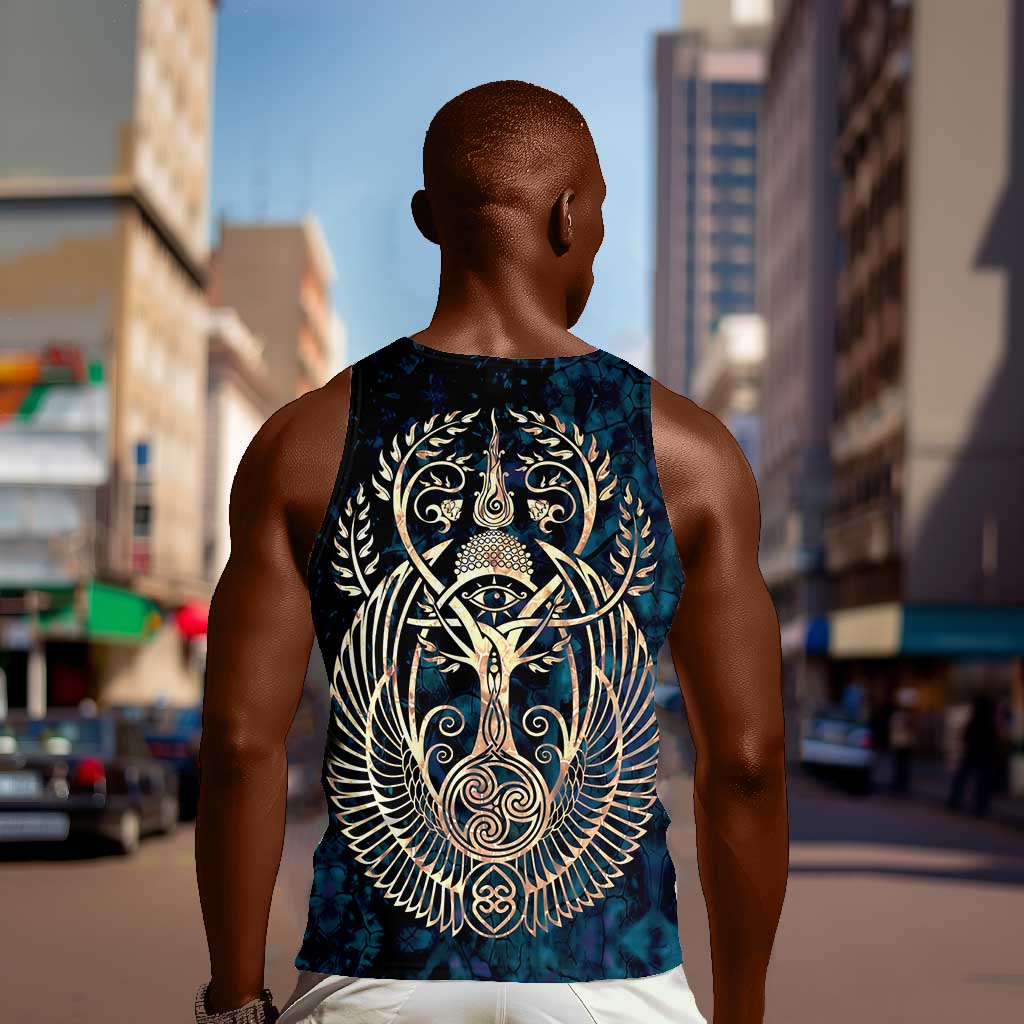 Adinkra Symbols Men Tank Top Tree of Life DT02