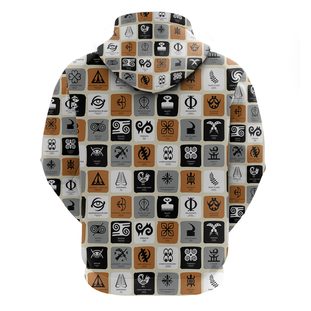 Adinkra Symbols Fashion Hoodie DT02