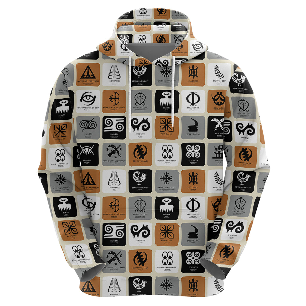 Adinkra Symbols Fashion Hoodie DT02