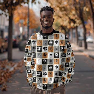 Adinkra Symbols Fashion Sweatshirt DT02