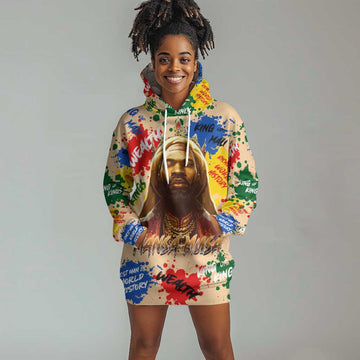 King Of Kings Mansa Musa Hoodie Dress DT02
