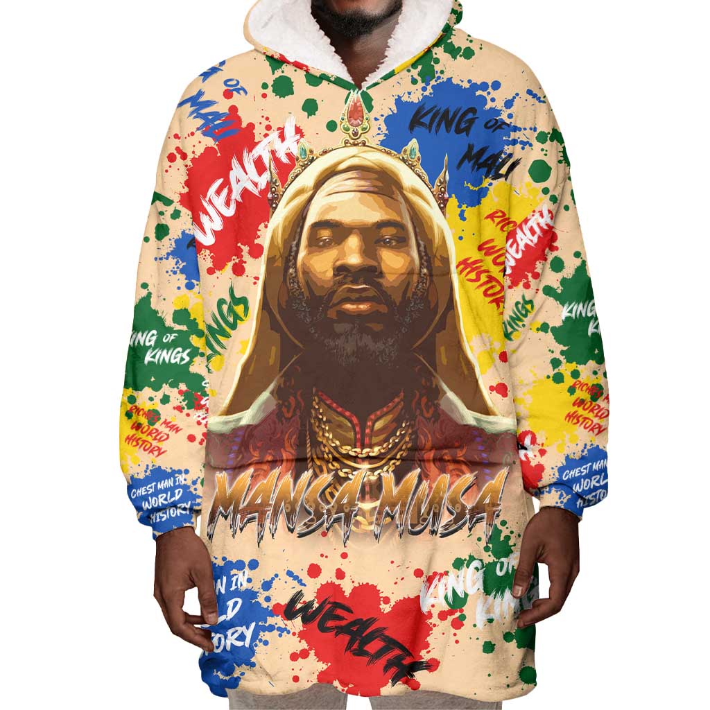 King Of Kings Mansa Musa Wearable Blanket Hoodie DT02