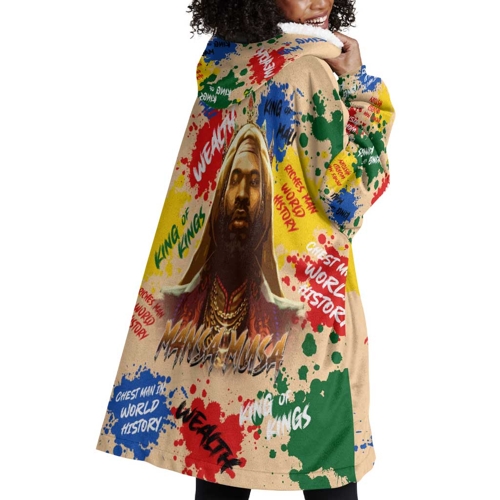 King Of Kings Mansa Musa Wearable Blanket Hoodie DT02