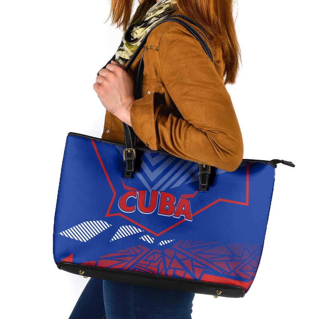 Forever Cuba Leather Tote Bag Patria o Muerte, Venceremos DT02