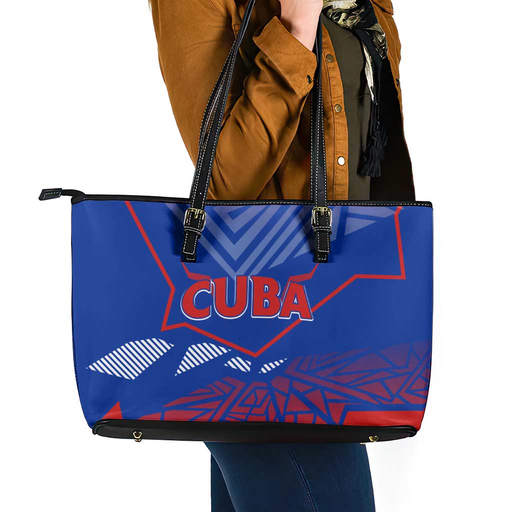 Forever Cuba Leather Tote Bag Patria o Muerte, Venceremos DT02