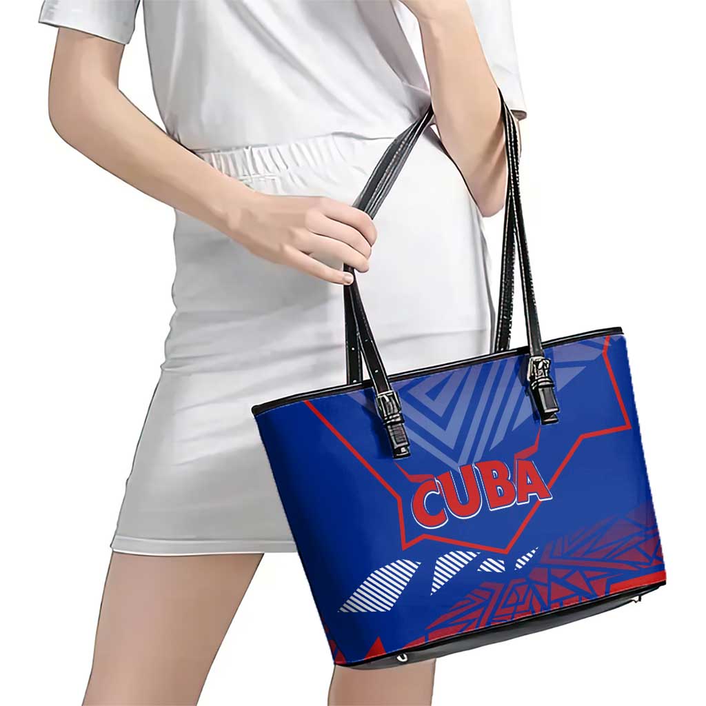 Forever Cuba Leather Tote Bag Patria o Muerte, Venceremos DT02
