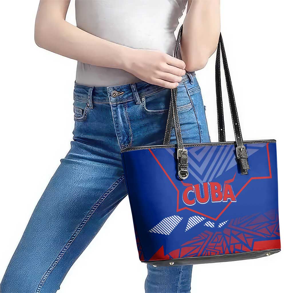 Forever Cuba Leather Tote Bag Patria o Muerte, Venceremos DT02