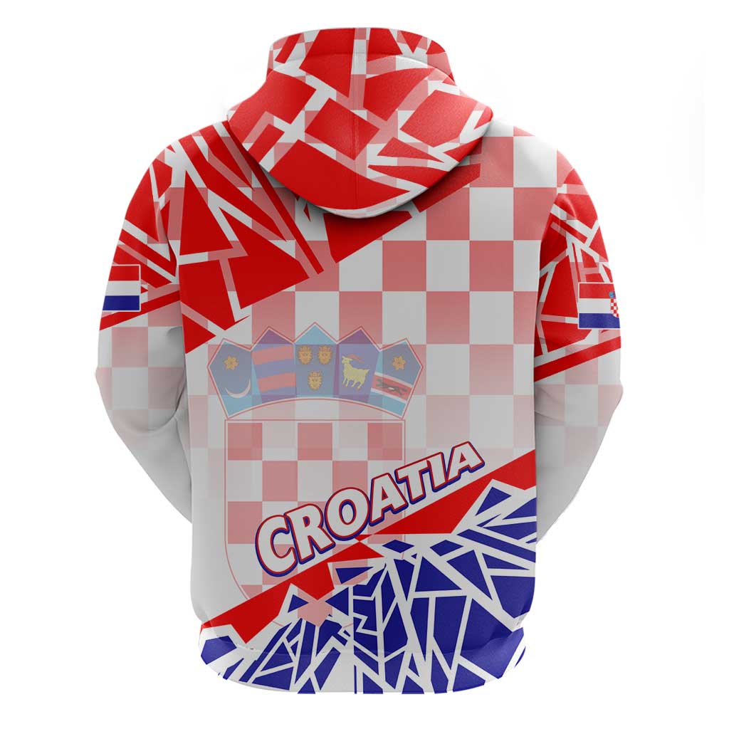 Forever Croatia Hoodie Hrvatska Trobojnica Checkerboard DT02