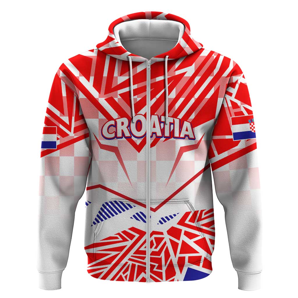 Forever Croatia Hoodie Hrvatska Trobojnica Checkerboard DT02