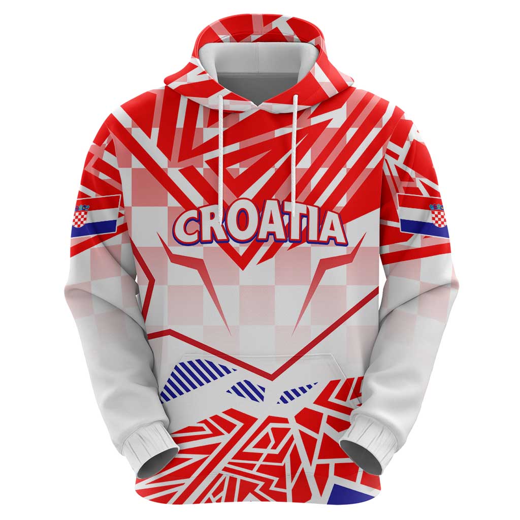 Forever Croatia Hoodie Hrvatska Trobojnica Checkerboard DT02