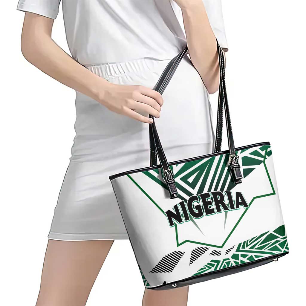 Forever Nigeria Leather Tote Bag Nigerian Flag DT02