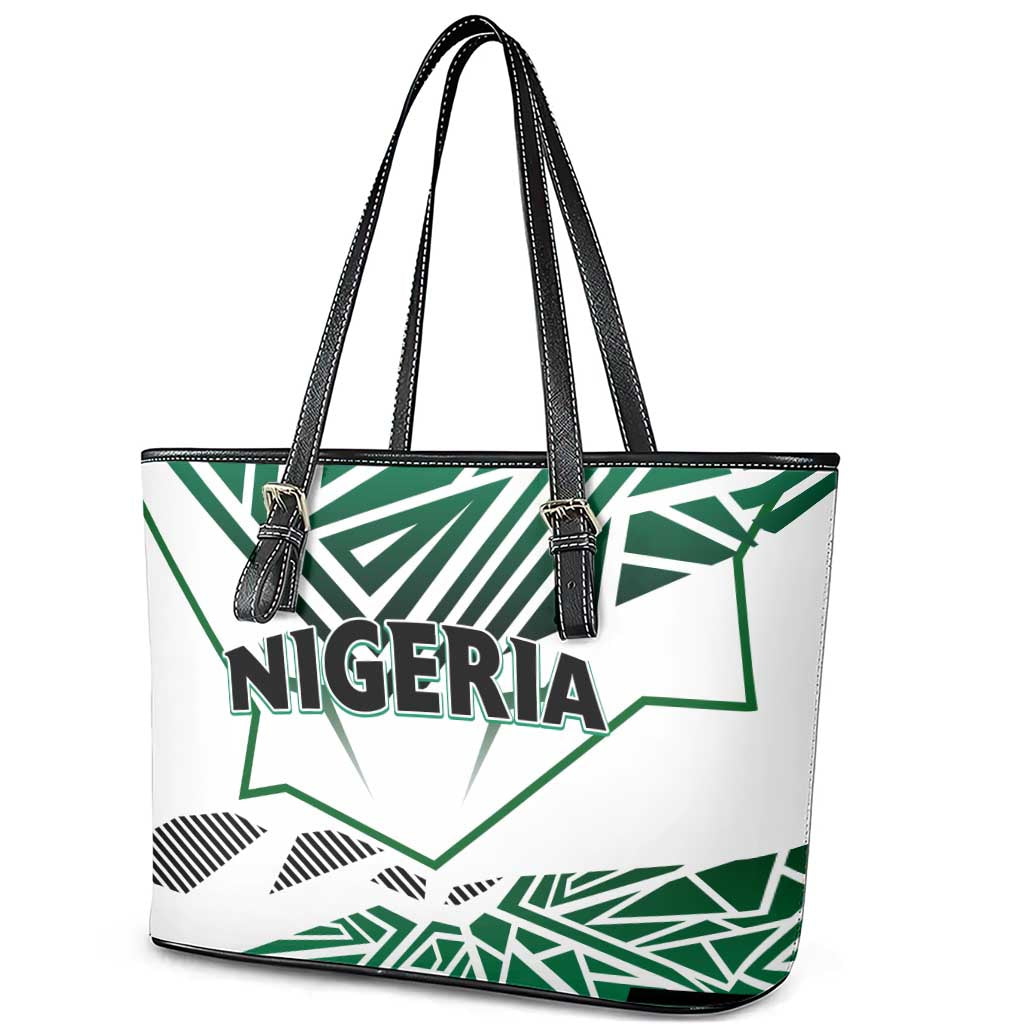 Forever Nigeria Leather Tote Bag Nigerian Flag DT02