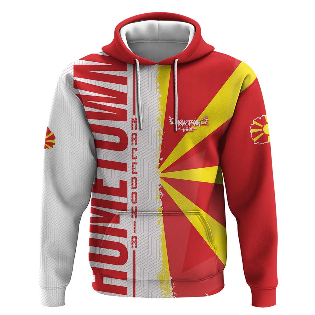 Hometown Macedonia Hoodie Flag and Map DT02