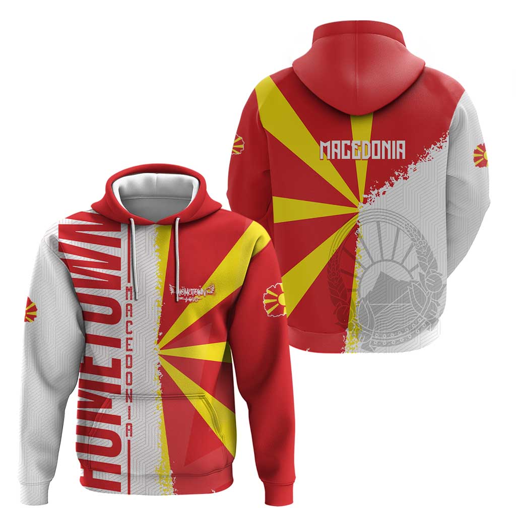 Hometown Macedonia Hoodie Flag and Map DT02