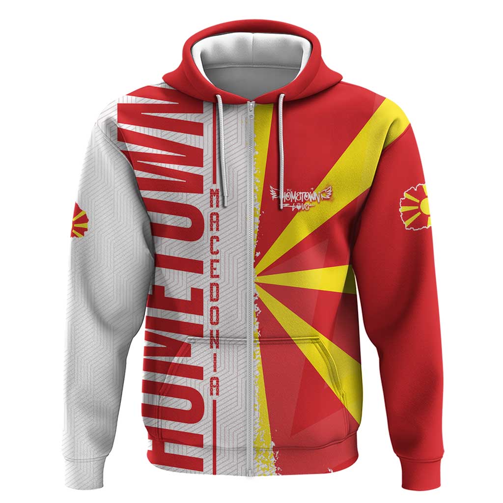 Hometown Macedonia Hoodie Flag and Map DT02
