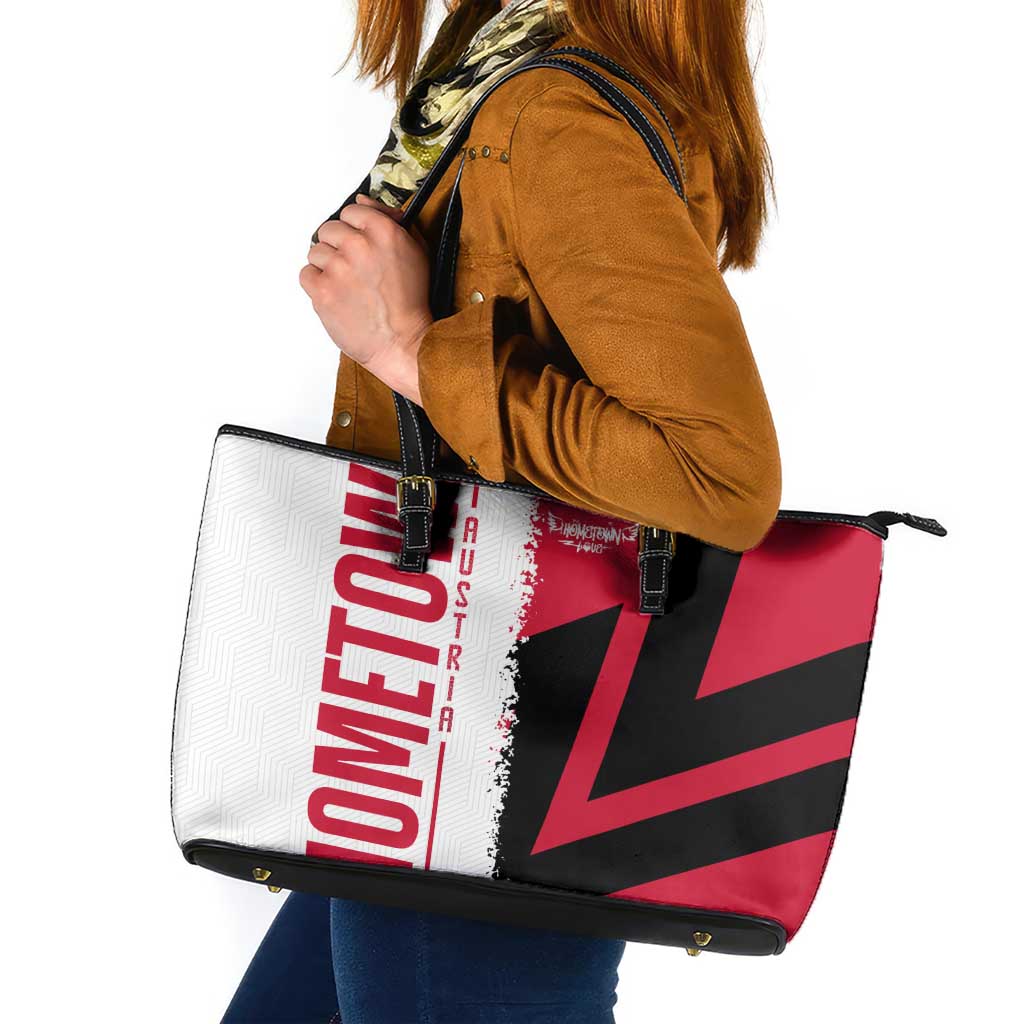 Hometown Cuba Leather Tote Bag Flag and Map DT02