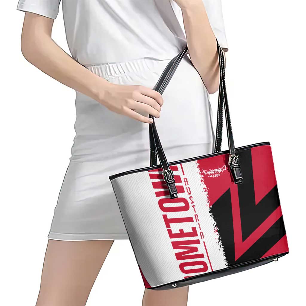 Hometown Cuba Leather Tote Bag Flag and Map DT02