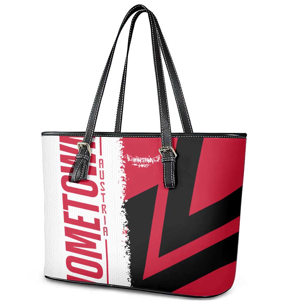 Hometown Cuba Leather Tote Bag Flag and Map DT02