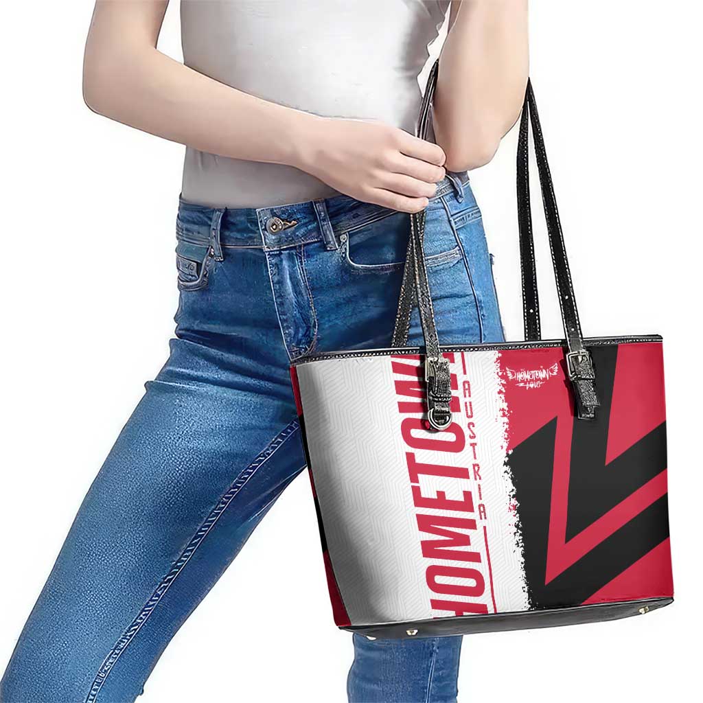 Hometown Cuba Leather Tote Bag Flag and Map DT02