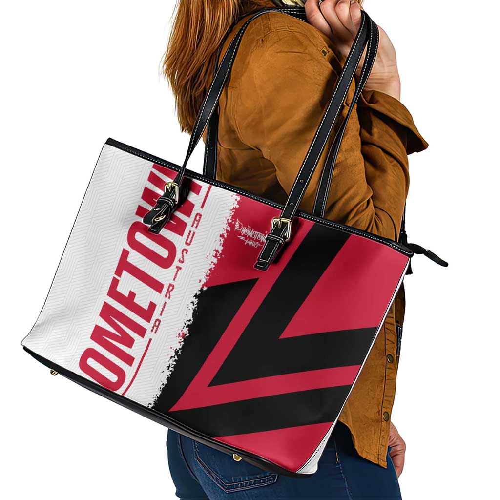 Hometown Cuba Leather Tote Bag Flag and Map DT02