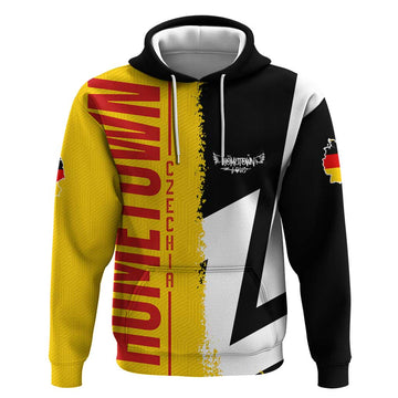 Hometown Germany Hoodie Flag and Map DT02