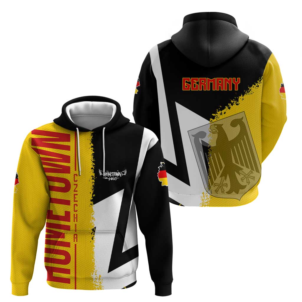 Hometown Germany Hoodie Flag and Map DT02