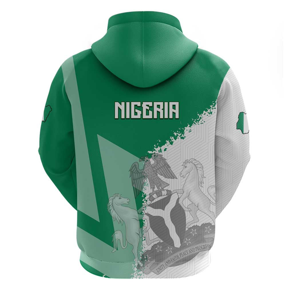 Hometown Nigeria Hoodie Flag and Map DT02
