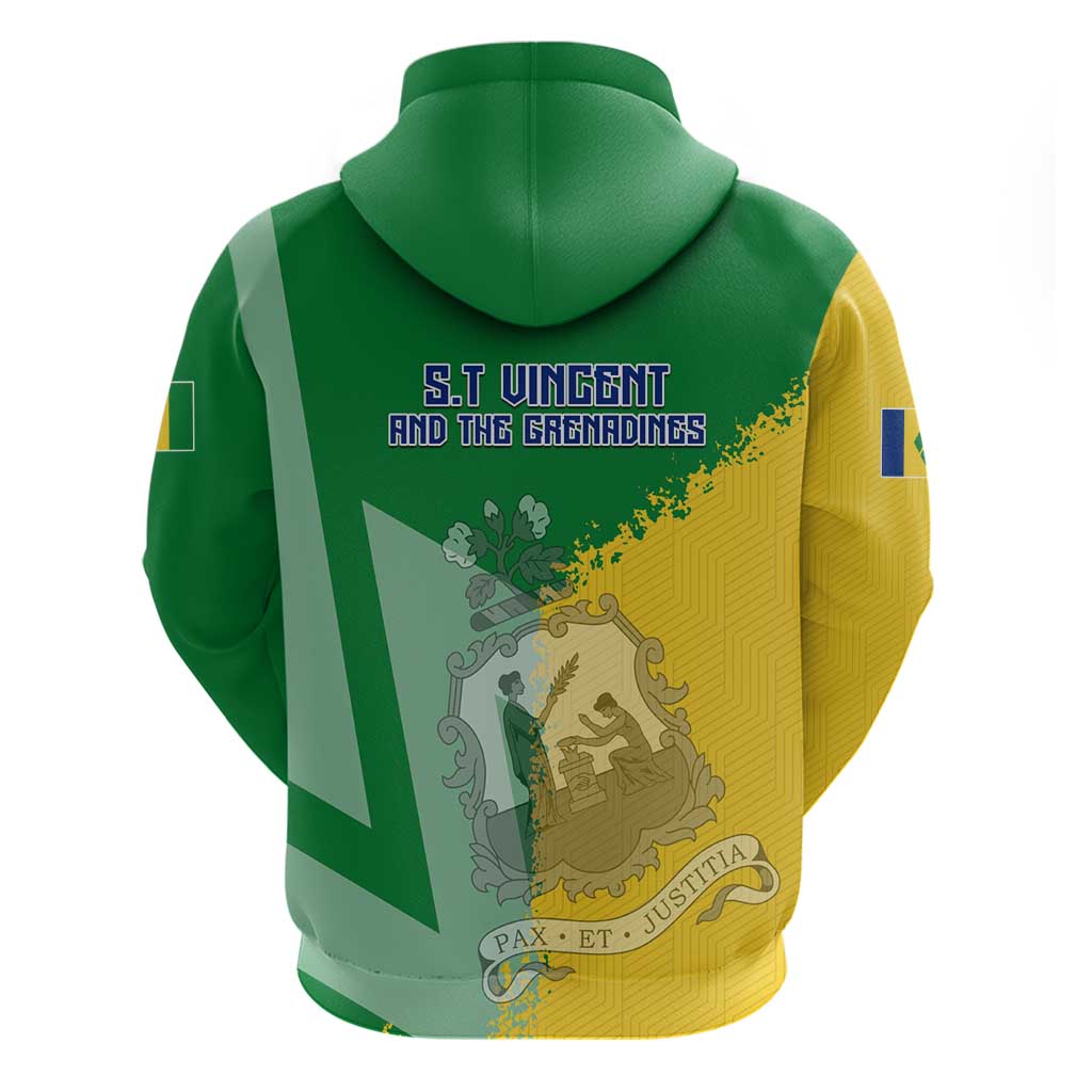 Hometown Saint Vincent and the Grenadines Hoodie Flag and Map DT02