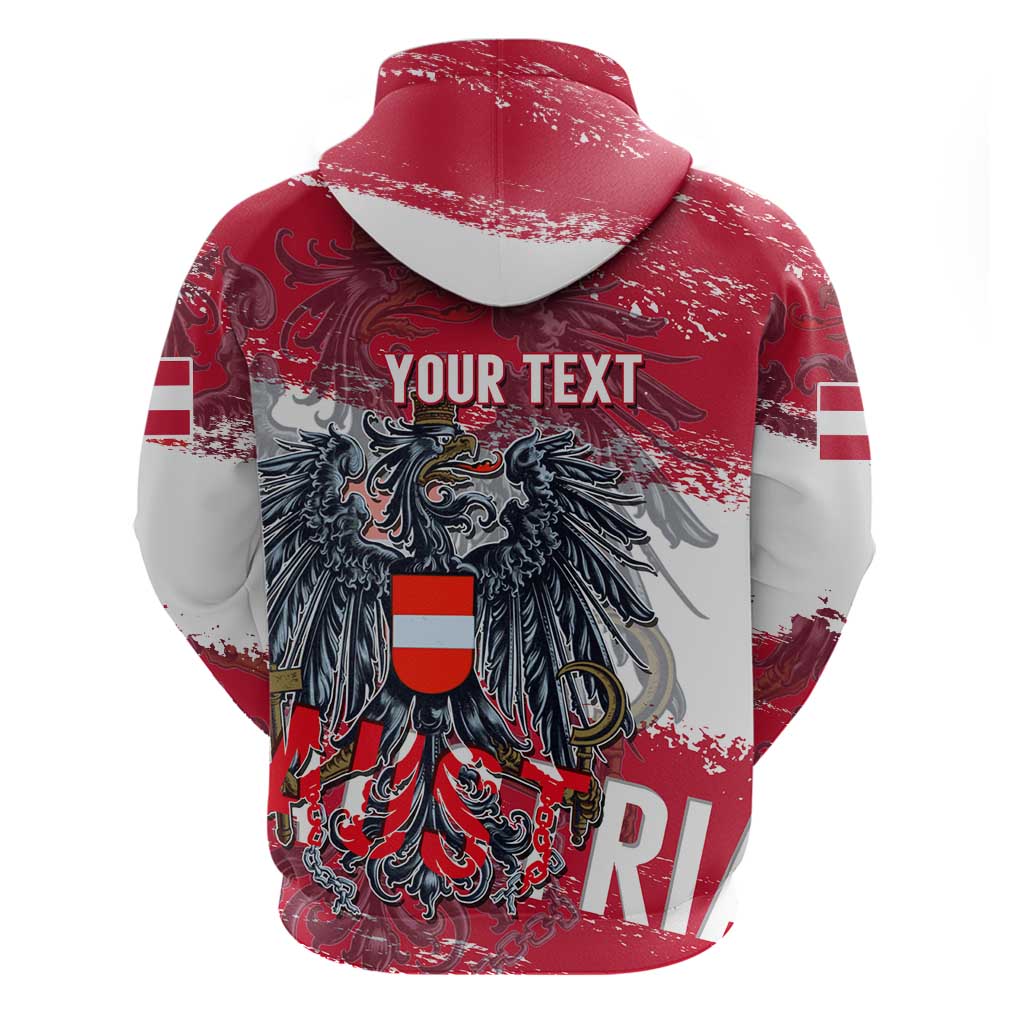 Personalized Coat Of Arms Austria Hoodie Grunge Style DT02