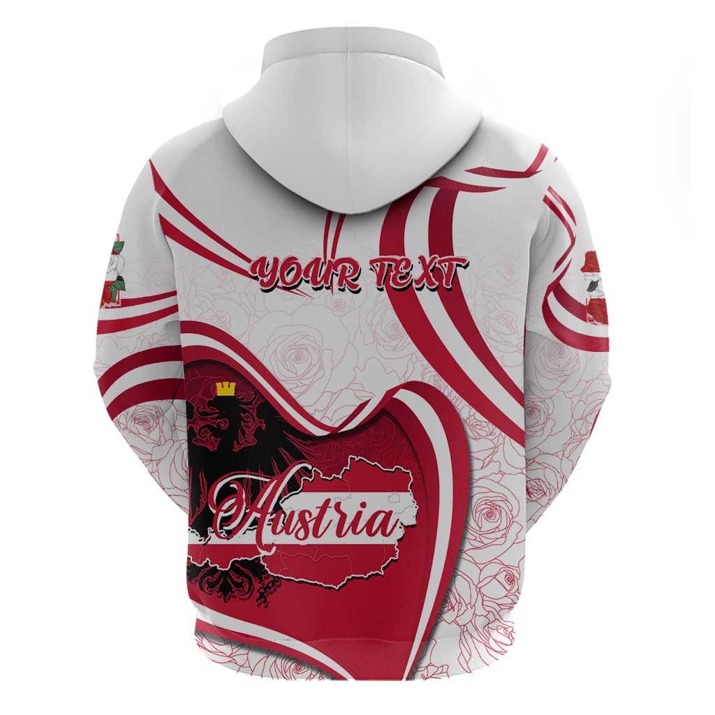 Personalized Austria In My Heart Hoodie Osterreich Map Flag DT02
