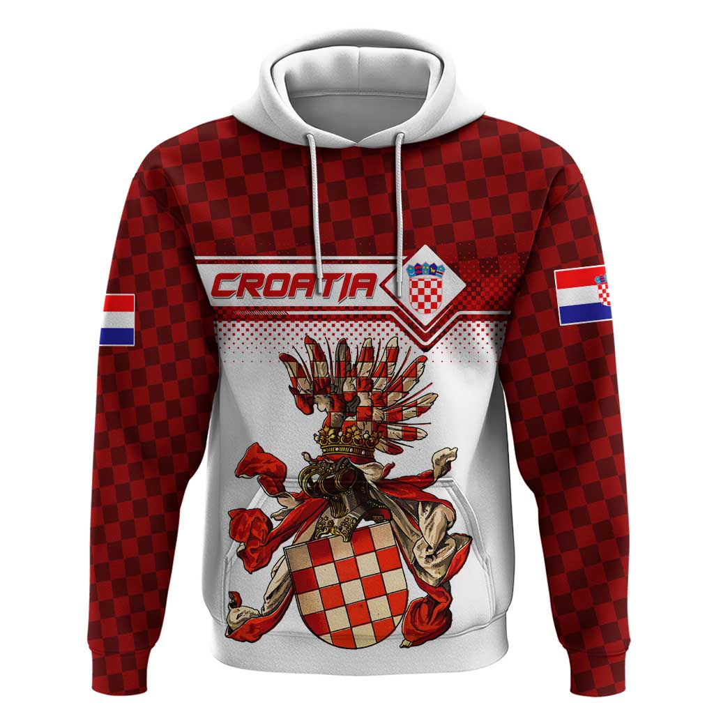 Personalized Croatia Hoodie Vintage Coat Of Arms DT02