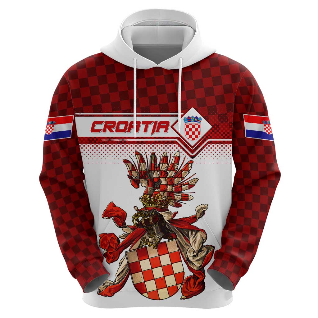 Personalized Croatia Hoodie Vintage Coat Of Arms DT02