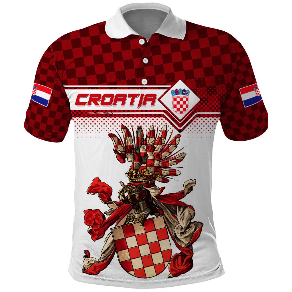 Personalized Croatia Polo Shirt Vintage Coat Of Arms DT02