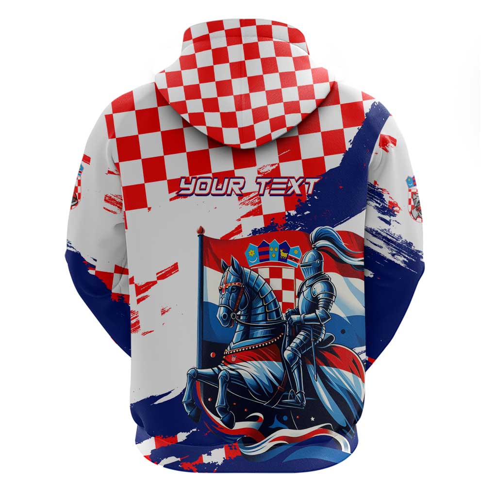 Personalized Croatian Knights Hoodie Hrvatska Coat Of Arms DT02