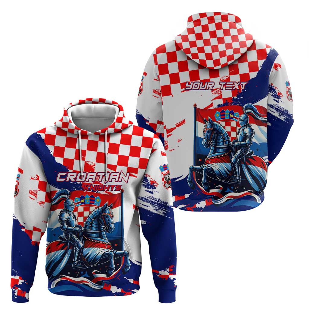 Personalized Croatian Knights Hoodie Hrvatska Coat Of Arms DT02