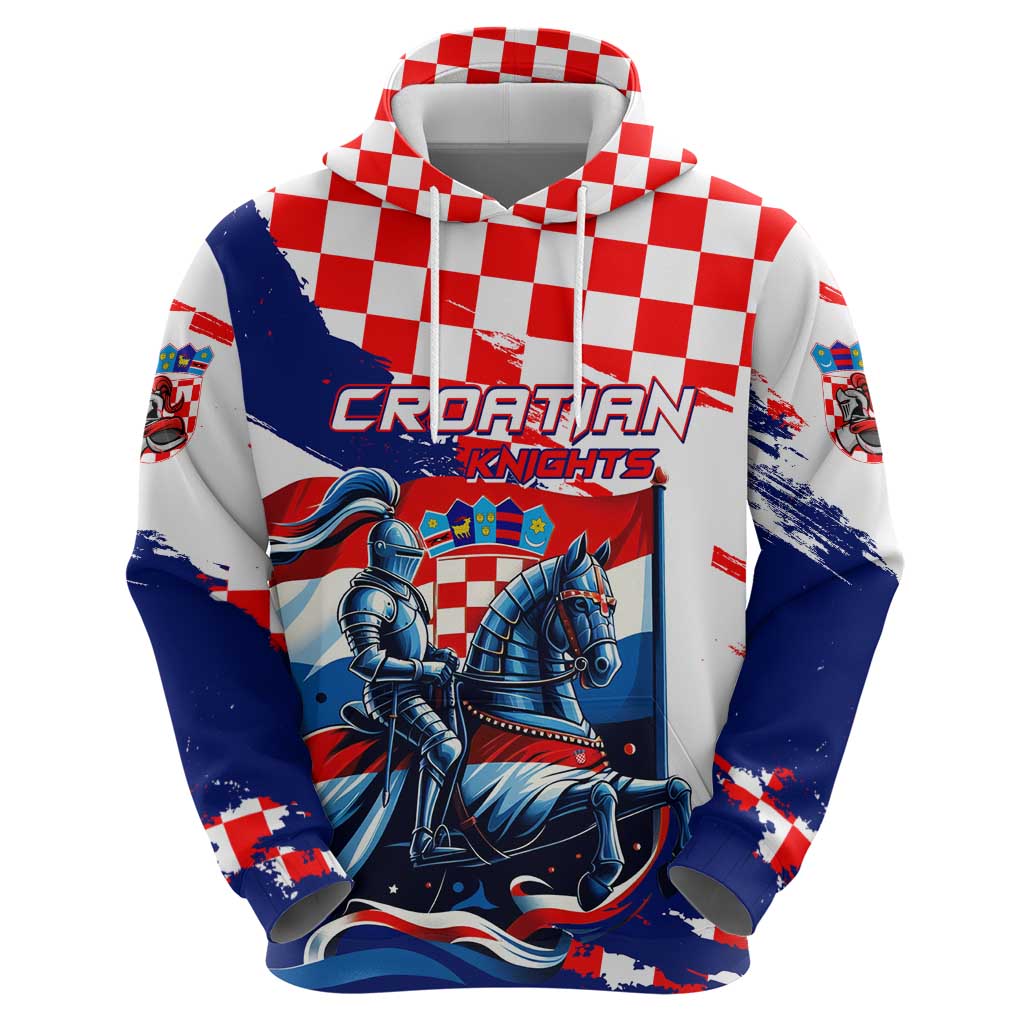 Personalized Croatian Knights Hoodie Hrvatska Coat Of Arms DT02