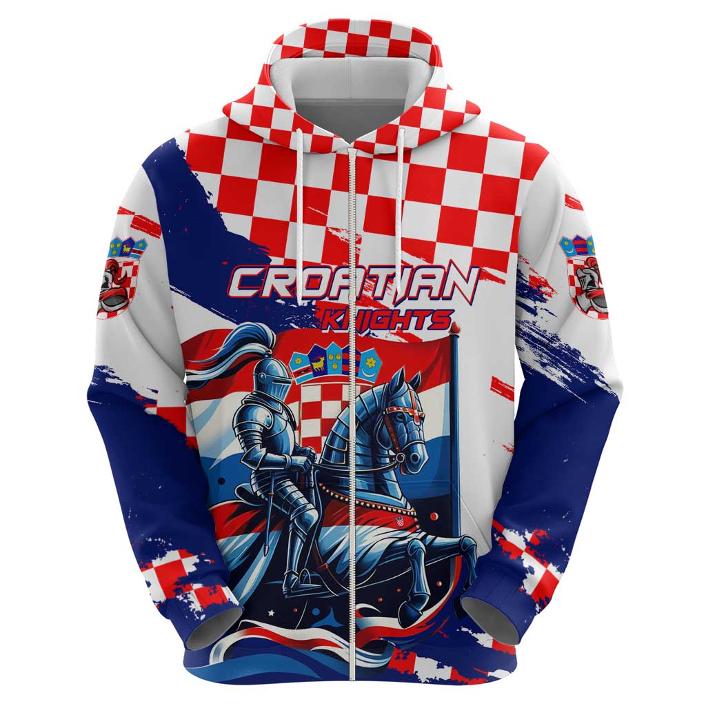 Personalized Croatian Knights Hoodie Hrvatska Coat Of Arms DT02