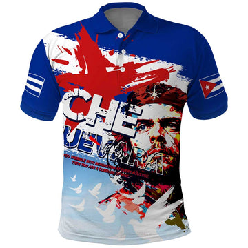Cuba Che Guevara Polo Shirt Cuban Revolution DT02