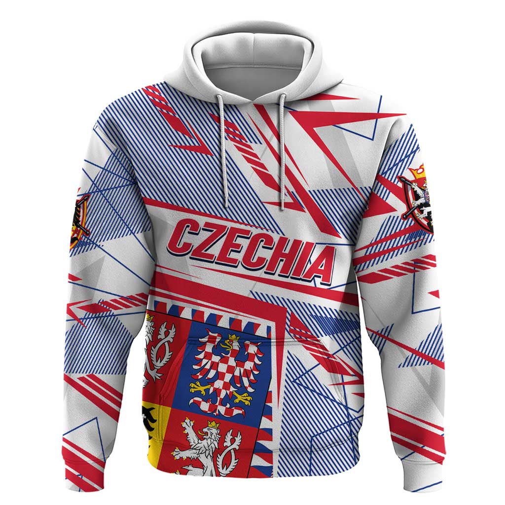 Coat Of Arms Czechia Hoodie Czech Republic Sporty Geometric DT02