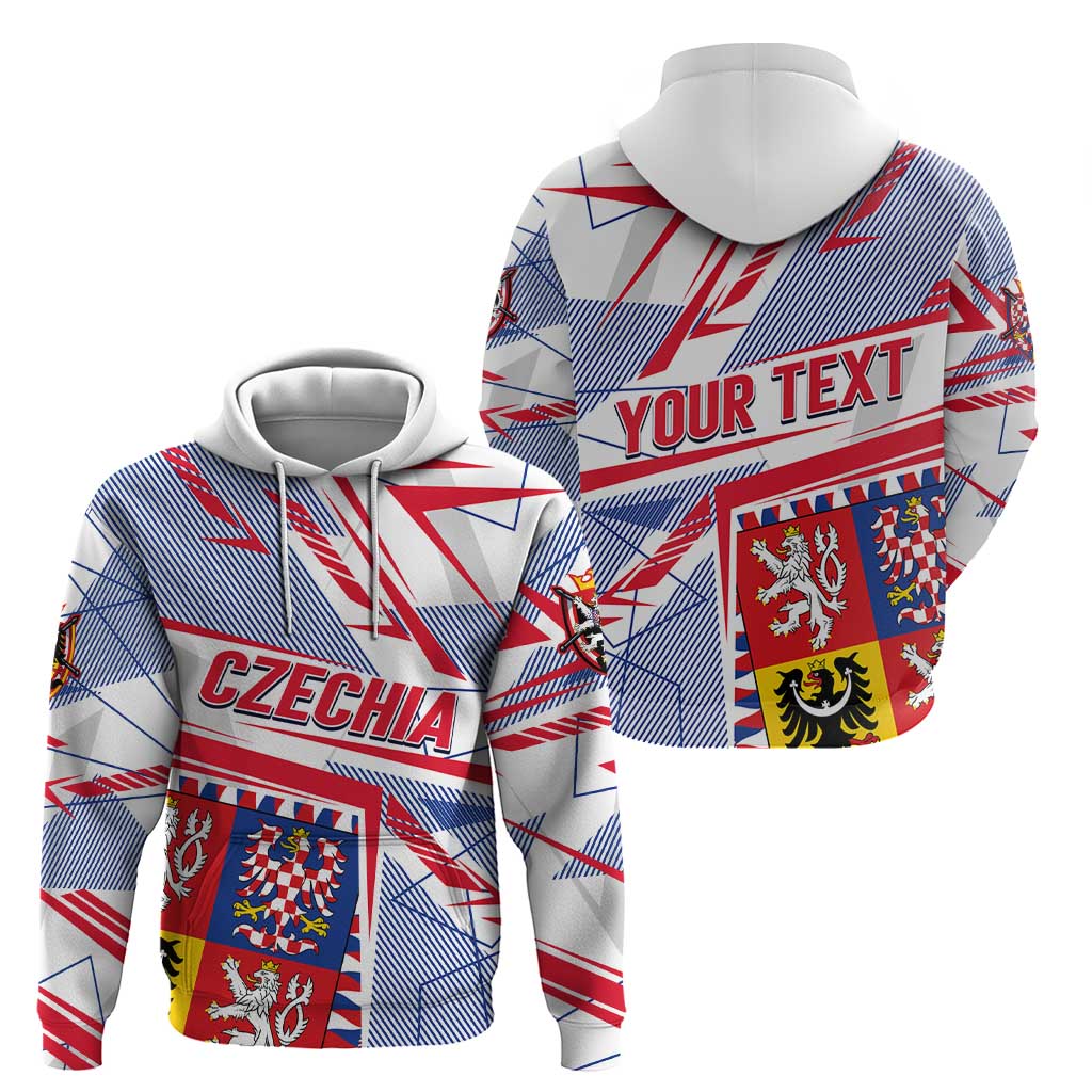 Coat Of Arms Czechia Hoodie Czech Republic Sporty Geometric DT02