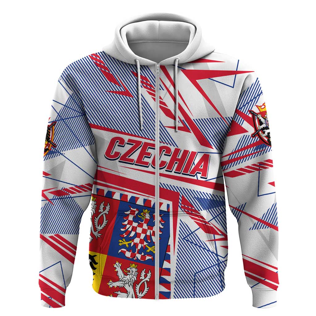 Coat Of Arms Czechia Hoodie Czech Republic Sporty Geometric DT02